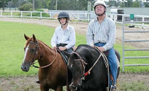 Alan Denison and son Dawson put in the performance of the day. Alan Denison and son Dawson put in the performance of the day.